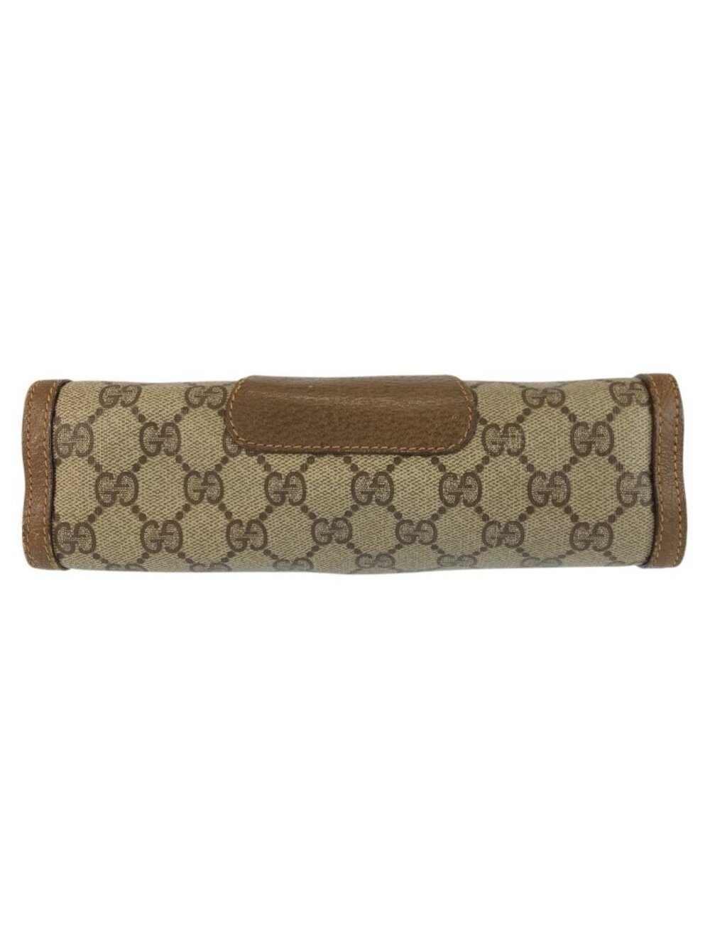 Gucci Vintage Sherry Line Beige GG Supreme Canvas Clutch - Picture 9 of 9